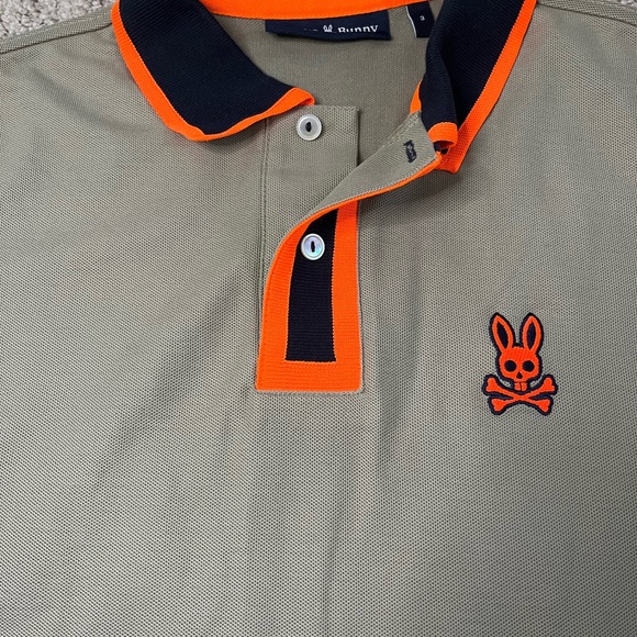 Psycho Bunny Kay Polo Shirt Wet Sand Size 3 Extra Small NWOT - Picture 4 of 7
